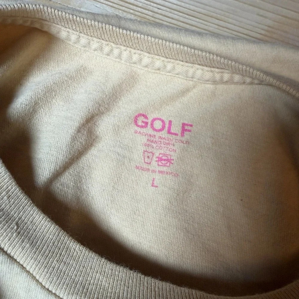 Golf Wang Grinch Graphic T Shirt Cream Large‎ Tyler The Creator Holiday Tee - Picture 6 of 7